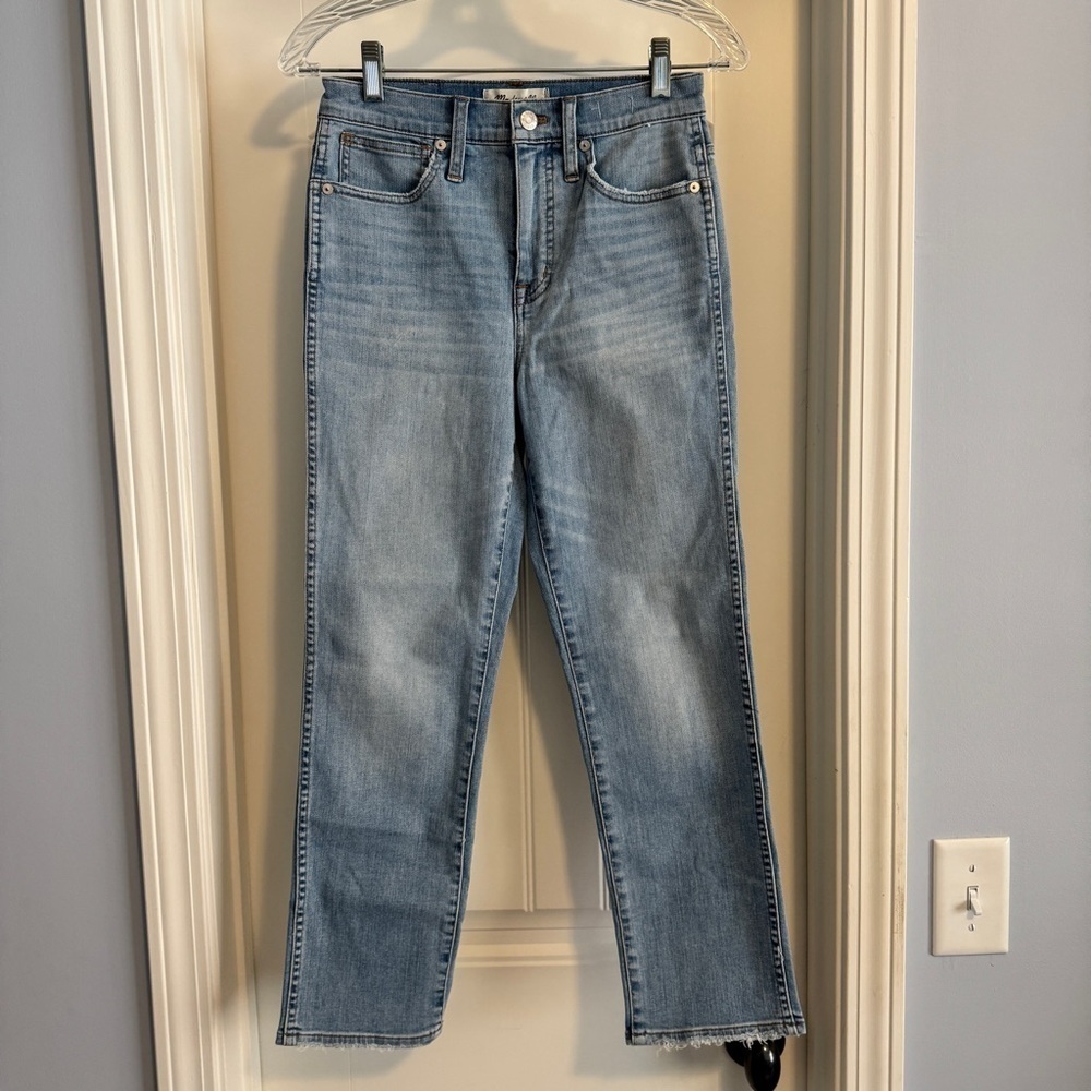 Madewell 23 Stovepipe Jeans ~ Straight Leg High Rise Medium Wash